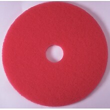 Premier Buffing Floor Machine Pad; Red, 13, 5/Case