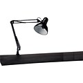 Black Swing-Arm Incandescent Clamp Lamp