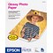 Epson Glossy Photo Paper, 8.5 x 11, 20 Sheets/Pack (S041141)