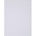 Ampad Glue Top Ruled Pads, Wide Rule, Letter Size, White, 50-Sheet Pads/Pack, Dozen (21-112)