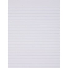 Ampad Evidence, 8-1/2 x 11, White, Glue-Top Writing Pad, Narrow Ruled, Dozen (21-118)