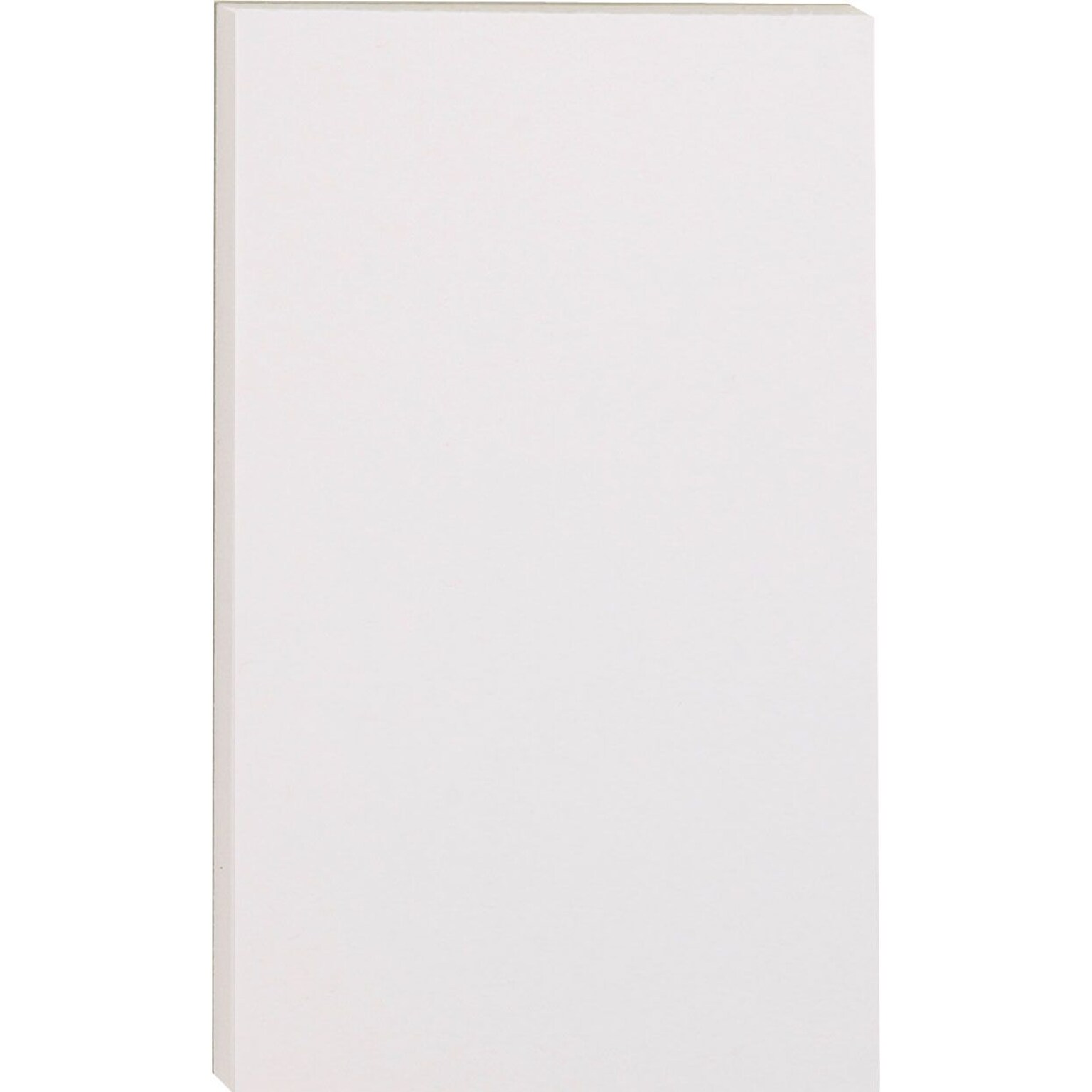 Staples Notepads, 5 x 8, Unruled, White, 100 Sheets/Pad, Dozen Pads/Pack (ST57329)