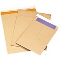 Self-Seal StayFlat Kraft Mailers, 7 x 9, 100/Case