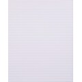 Staples® Glue-Top Writing Pads; 8-1/2 x 11; Wide Rule; White