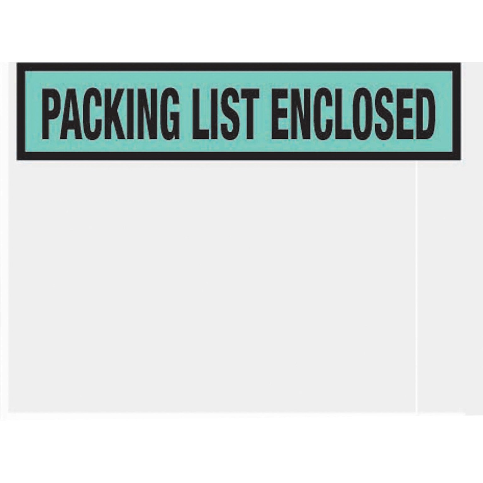 Packing List Envelopes, 4-1/2 x 5-1/2, Green Panel Face Packing List Enclosed, 1000/Case