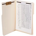 Pendaflex® Manila Fastener Folders, Letter, Positions 1 & 3, 50/Box (M13U13)