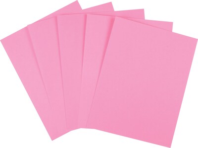 Staples® Brights Multipurpose Paper, 24 lbs., 8.5 x 11, Pink, 500/Ream (20106)