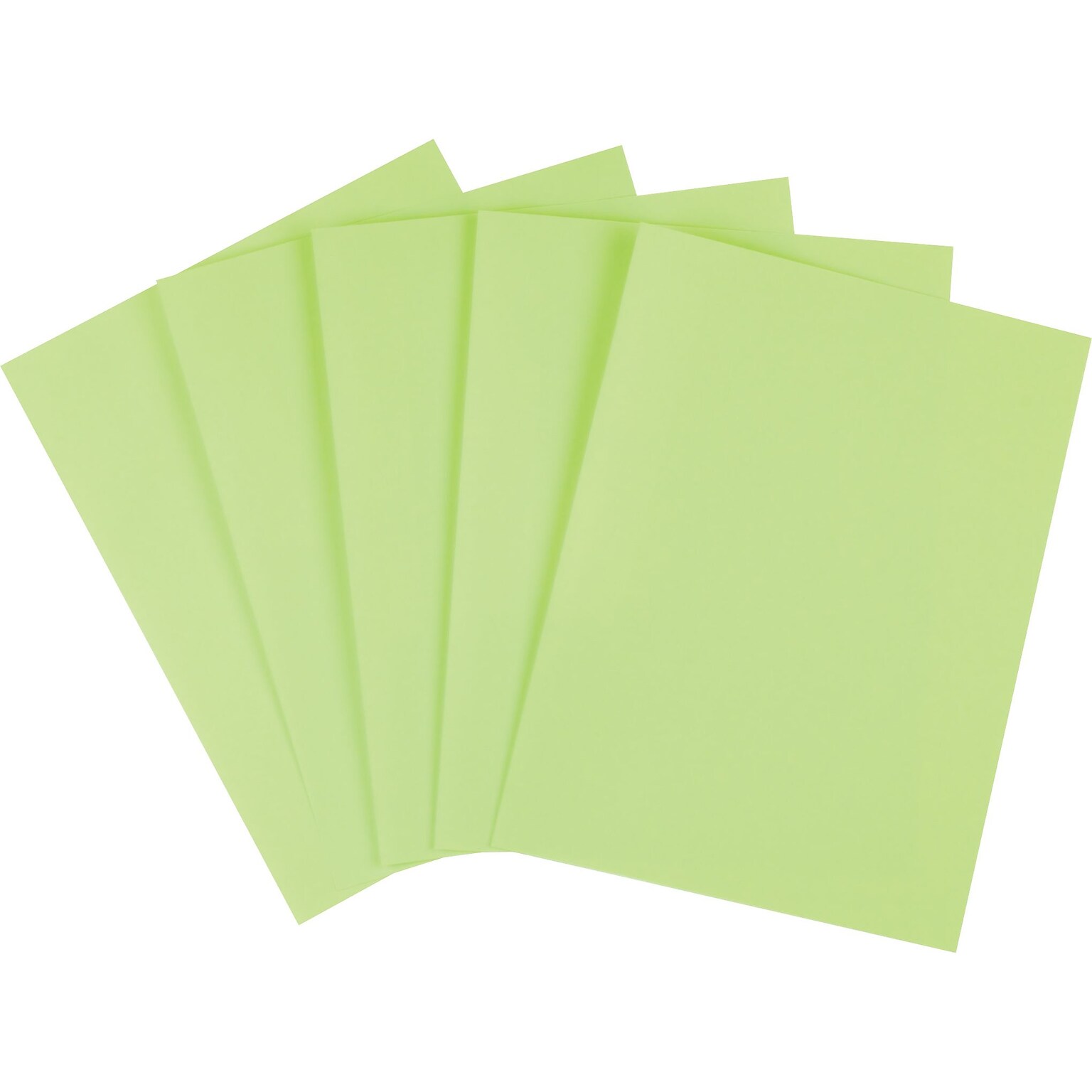 Staples Brights Multipurpose Colored Paper, 20 lbs., 8.5 x 11, Green, 500/Ream (25206)