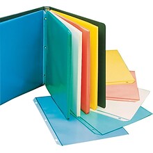 C-Line Colored Heavyweight Sheet Protectors, Assorted, 8-1/2 x 11, 50/Box (62010)