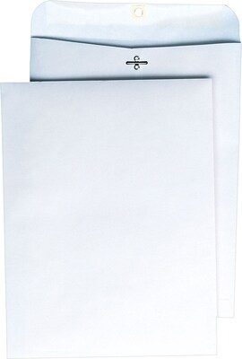 Quality Park Clasp Catalog Envelope, 9 x 12, White, 100/Box (38390)