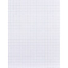 Staples® Quadrille Graph Pads, 50 Sheets, 4 Squares Per Inch, White, 8 1/2H x 11W, 36/Ct