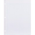 Rediform Reinforced College Ruled Filler Paper, 8.5 x 11, 3-Hole Punched, 100 Sheets/Pack (20122/WBZ13R)