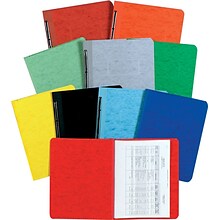 ACCO PRESSTEX® Report Cover Side Bound, Red, 8 1/2 centers, Legal size 8 1/2 x 14