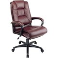 Office Star™ High-Back Leather Executive Chair, Burgundy