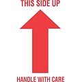 Tape Logic This Side Up/Handle with Care Staples Shipping Label, 3 x 5, 500/Roll
