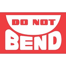 Tape Logic Do Not Bend Staples® Shipping Label, 3 x 5, 500/Roll