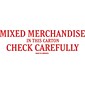 Tape Logic Mixed Merchandise Check Carefully Staples® Shipping Label, 2" x 6", 500/Roll