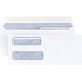 Staples Laser Check Size Double-Window Security-Tint Gummed Envelopes, 1,000/Box (381898/17046)