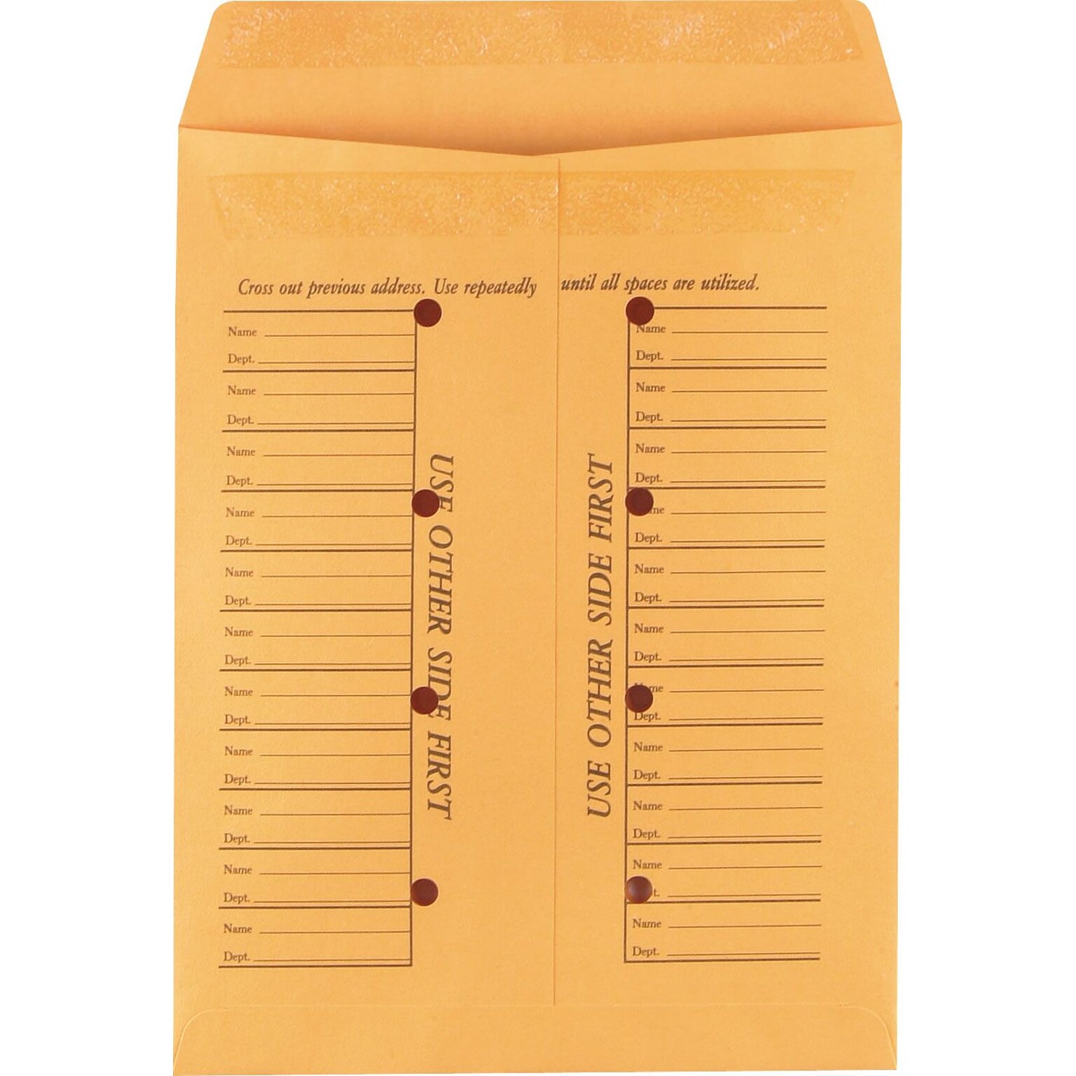Staples® Brown Kraft Resealable Inter-Departmental Envelopes, 10 x 13, 100/Box