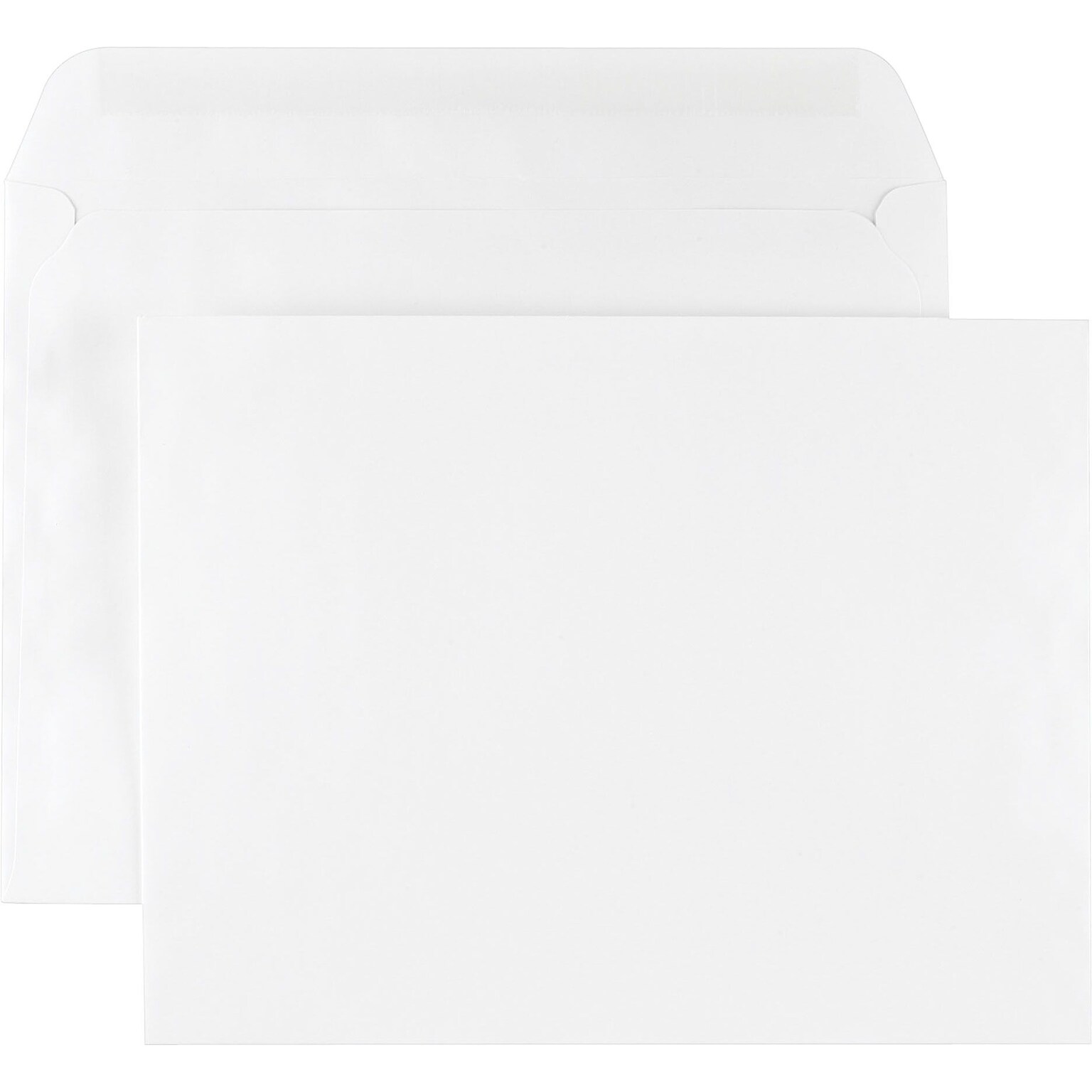 Staples® Wove Side-Opening Booklet Envelopes; 9 x 12, White, 100/Box (473009/19307)