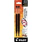 Pilot Q7 Gel-Ink Pen Refill, Fine Tip, Black Ink, 2/Pack (77245)