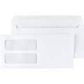 Staples® Gummed Double-Window 4 3/16 x 9 Envelopes for Laser Forms; White 1,000/Box (381911/17045)
