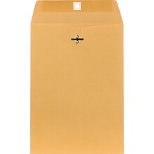 Staples® Brown Kraft Clasp 7 1/2 x 10 1/2 Envelopes, 100/Box