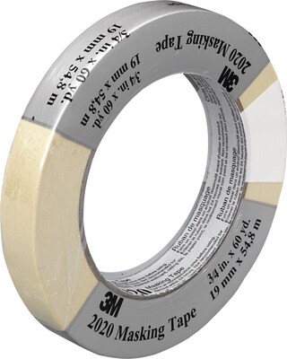 Scotch® Contractor Grade Masking Tape, 0.70 in x 60.1 yd (2020-18A-BK)