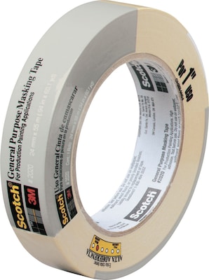 Scotch Commercial-Grade Masking Tape for Production Painting, 0.94" x 60 yds. (2020-24A-BK)