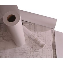 Staples 20lb Roll of Wide-Format Engineering Copier Bond Paper, 36 x 500, White, 2/Pack