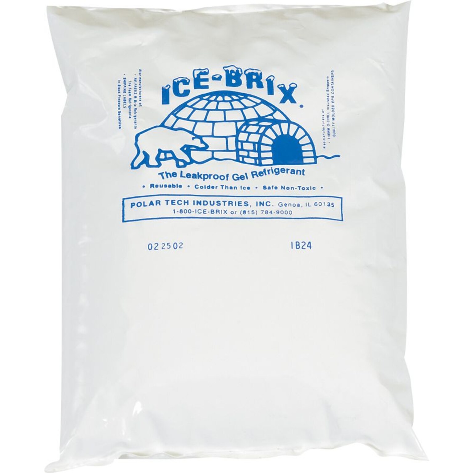Ice-Brix Cold Pack, 12 oz., 6 x 5.75, 48/Pack (IB12BPD)