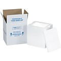 13.75 x 11.75 x 11.87 Insulated Shipping Containers, 32 ECT, White, Each (238C)