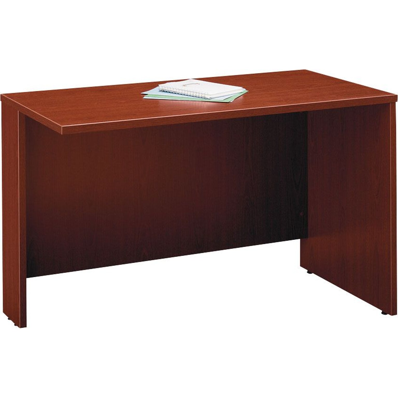 Bush Business Furniture Westfield 48W Return Bridge, Mahogany,  (WC36724)