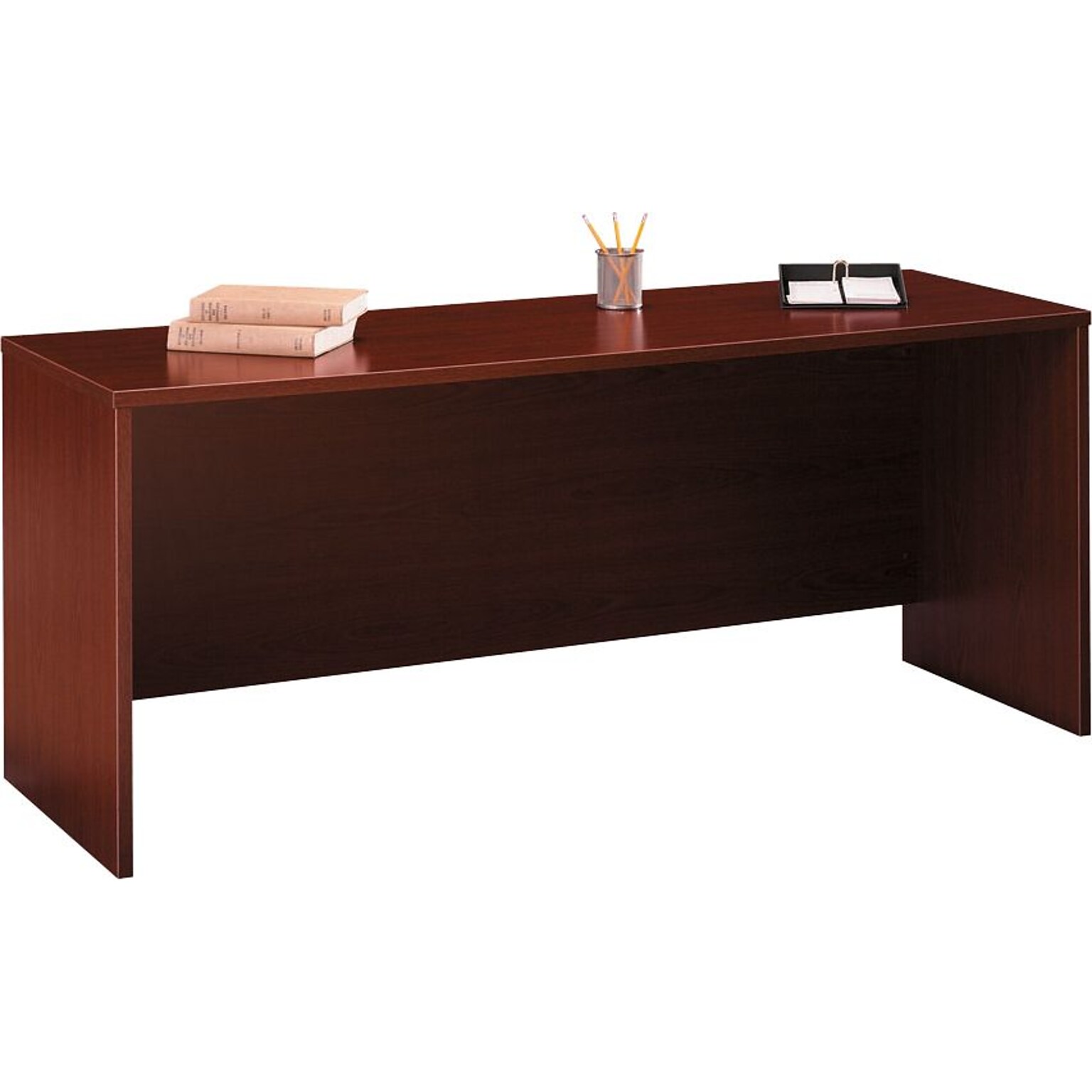 Bush Business Furniture Westfield 72W Credenza Desk, Mahogany (WC36726)