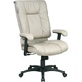 Office Star™ 93 Series Leather Swivel Executive Chairs; High Back, Tan