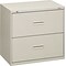 HON 400 Series 2-Drawer Lateral File Cabinet, Letter/Legal, Light Gray, 30W (BSX432LQ)
