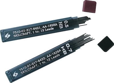 AbilityOne  Lead Refill, 0.7mm, 12/Leads (7510013176422)