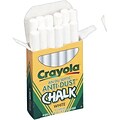 Crayola Anti-Dust Chalkboard Chalk, White, 12/Box (50-1402)