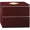 BBF Milano2 Series Lateral File, 2-Drawer, Harvest Cherry, 30 1/2H x 35 3/4W x 23 3/8D, Dock Delivery