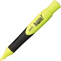 Staples® Hype!™ Fluorescent Highlighters with Grip, Yellow, 6/Pk
