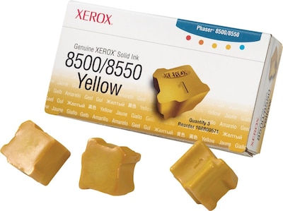 Xerox 108R00671 Yellow Standard Yield Solid Ink Cartridge, 3/Pack