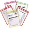 C-Line Stitched Shop/Job Ticket Holders, 9 x 12, Neon, 10/Pack (43920)