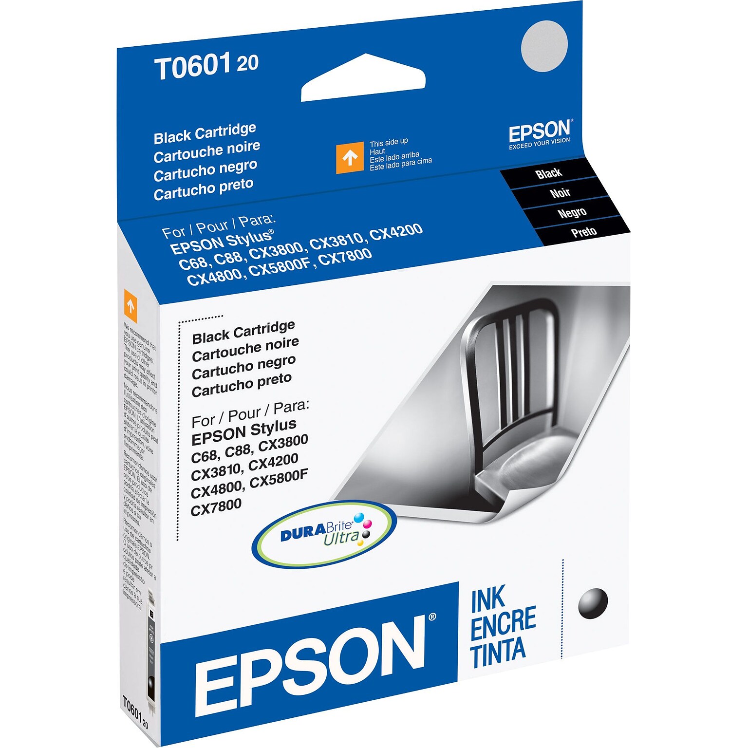 Epson T60 Black Standard Yield Ink Cartridge   (T060120)