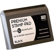 Cosco 2000 Plus Gel-Based Stamp Pad, Black (030256)