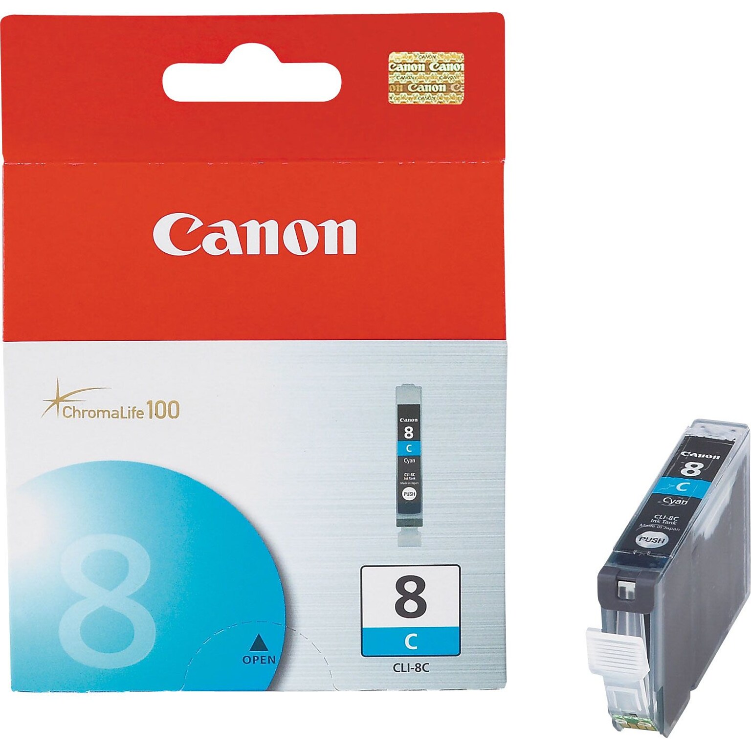 Canon 8 Cyan Standard Yield Ink Cartridge (0621B002AA)