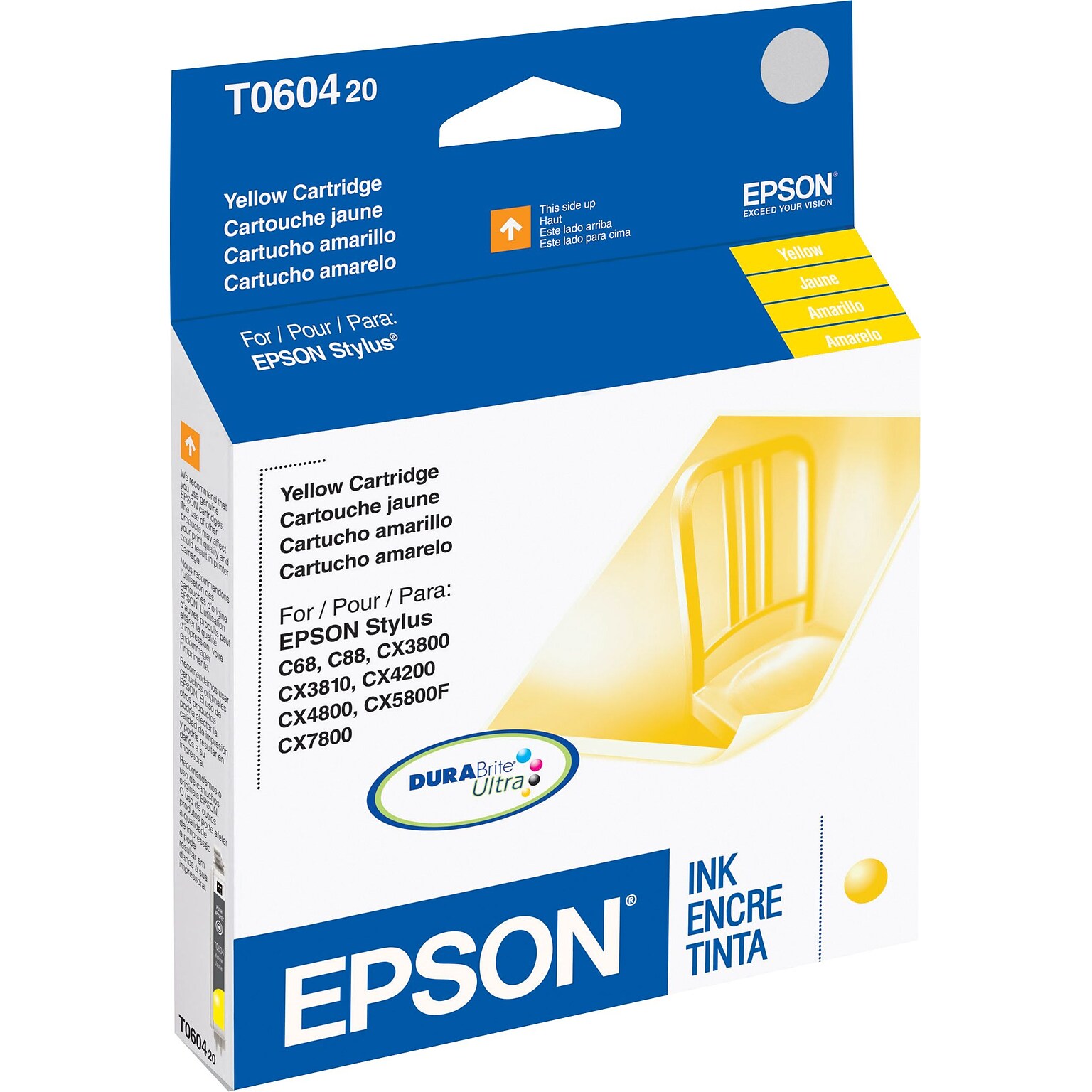 Epson T60 Yellow Standard Yield Ink Cartridge