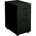 Hon® 1600 Series 3-Drawer Mobile Pedestal File Cabinet; Black, Letter (H1623MP)