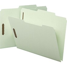 Smead SafeSHIELD® Recycled Heavy Duty Pressboard Classification Folder, 1 Expansion, Letter Size, G