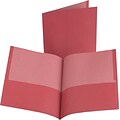 Esselte® Oxford® 2-Pocket Portfolio Folder, Red, 10/Pack (00573)