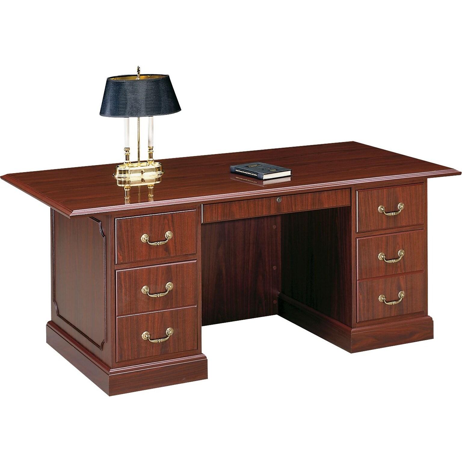 HON® 94000 Series Office Suite, Double Pedestal Desk, 72W